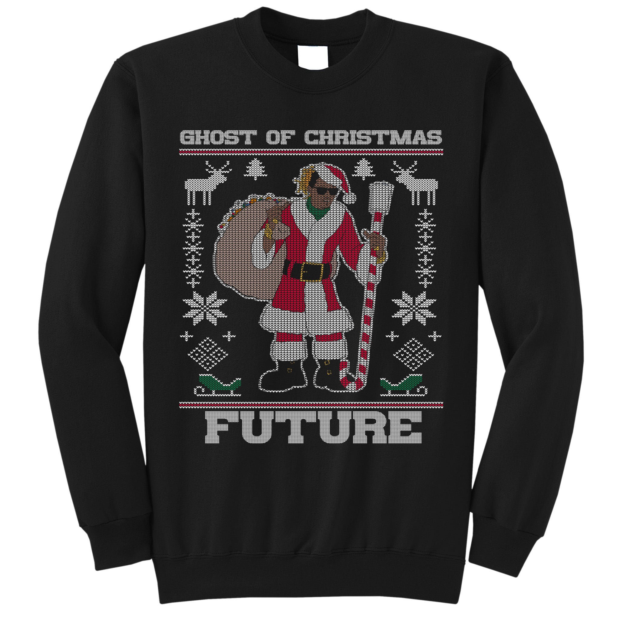 Ghost Of Christmas Future Ugly Christmas Sweater Rap Tall Sweatshirt