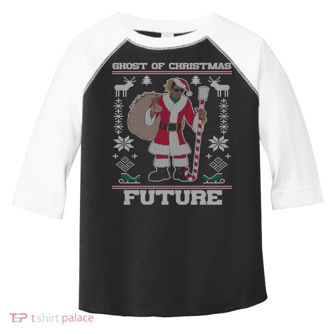 Ghost Of Christmas Future Ugly Christmas Sweater Rap Toddler Fine Jersey T-Shirt