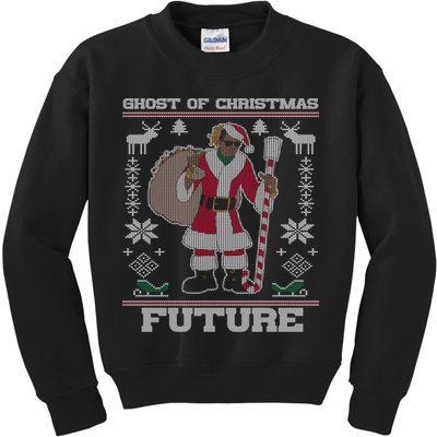 Ghost Of Christmas Future Ugly Christmas Sweater Rap Kids Sweatshirt