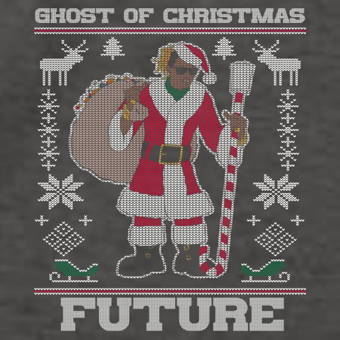 Ghost Of Christmas Future Ugly Christmas Sweater Rap Vector Backpack