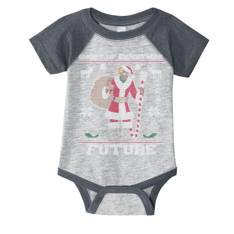 Ghost Of Christmas Future Ugly Christmas Sweater Rap Infant Baby Jersey Bodysuit