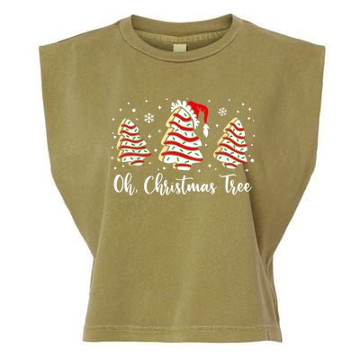 Groovy Oh Christmas Tree Cakes Debbie Becky Jen Cake Lovers Garment-Dyed Women's Muscle Tee