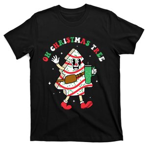 Groovy Oh Christmas Tree Cakes Debbie Becky Jen Cake Lovers T-Shirt