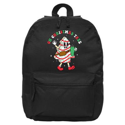 Groovy Oh Christmas Tree Cakes Debbie Becky Jen Cake Lovers 16 in Basic Backpack