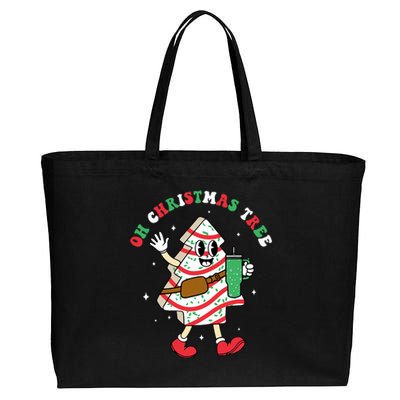 Groovy Oh Christmas Tree Cakes Debbie Becky Jen Cake Lovers Cotton Canvas Jumbo Tote