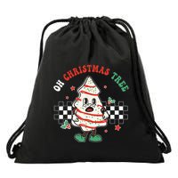Groovy Oh Christmas Tree Cakes Debbie Becky Jen  Drawstring Bag