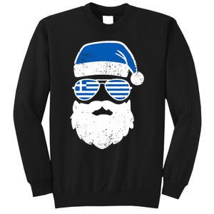 Greek Orthodox Christmas Santa Claus Greece Flag Greek Sweatshirt