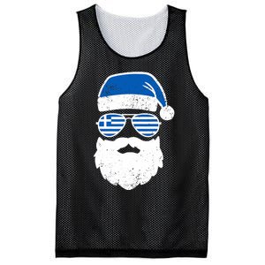 Greek Orthodox Christmas Santa Claus Greece Flag Greek Mesh Reversible Basketball Jersey Tank