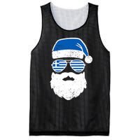 Greek Orthodox Christmas Santa Claus Greece Flag Greek Mesh Reversible Basketball Jersey Tank