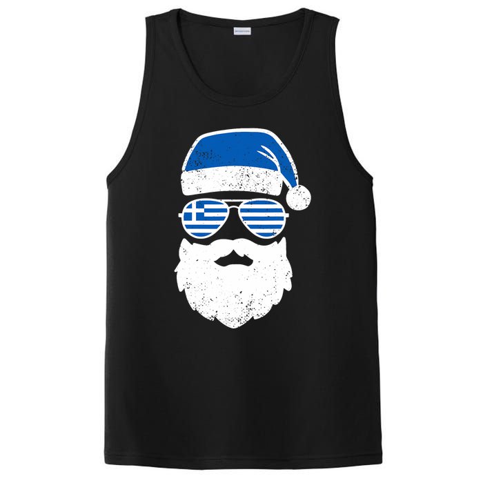 Greek Orthodox Christmas Santa Claus Greece Flag Greek PosiCharge Competitor Tank