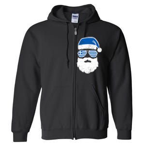 Greek Orthodox Christmas Santa Claus Greece Flag Greek Full Zip Hoodie