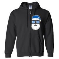 Greek Orthodox Christmas Santa Claus Greece Flag Greek Full Zip Hoodie