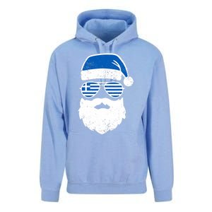 Greek Orthodox Christmas Santa Claus Greece Flag Greek Unisex Surf Hoodie