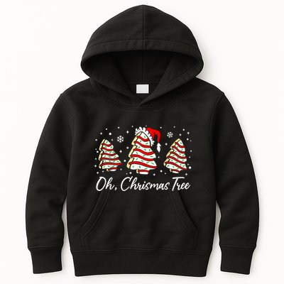 Groovy Oh Christmas Tree Cakes Debbie Becky Jen Cake Lovers Kids Hoodie