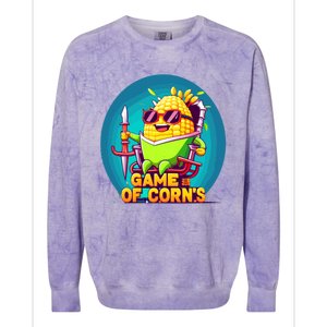 Game Of Corns Corn Cob Farmer Nerd Geek Cute Gift Colorblast Crewneck Sweatshirt