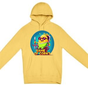 Game Of Corns Corn Cob Farmer Nerd Geek Cute Gift Premium Pullover Hoodie