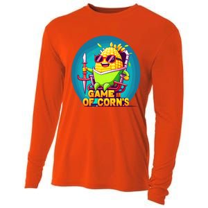 Game Of Corns Corn Cob Farmer Nerd Geek Cute Gift Cooling Performance Long Sleeve Crew