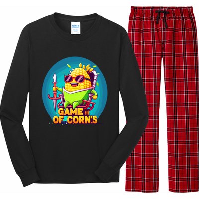 Game Of Corns Corn Cob Farmer Nerd Geek Cute Gift Long Sleeve Pajama Set