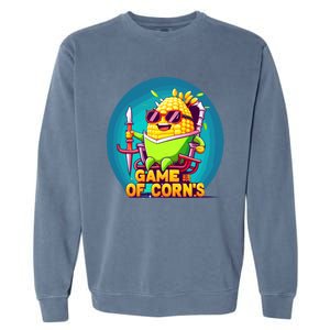 Game Of Corns Corn Cob Farmer Nerd Geek Cute Gift Garment-Dyed Sweatshirt