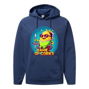 Game Of Corns Corn Cob Farmer Nerd Geek Cute Gift Performance Fleece Hoodie