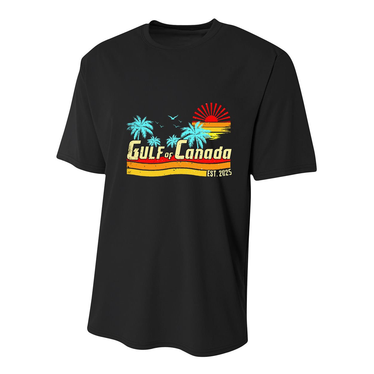 Gulf Of Canada Gulf Of Mexico The Usa Canadas 11th Province Youth Performance Sprint T-Shirt