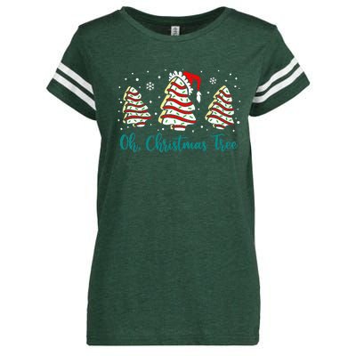 Groovy Oh Christmas Tree Cakes Debbie Becky Jen Cake Lovers Enza Ladies Jersey Football T-Shirt