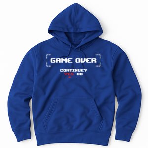 Game Over Continue Retro Gaming Cute Gift Hoodie