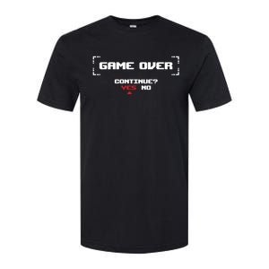 Game Over Continue Retro Gaming Cute Gift Softstyle CVC T-Shirt