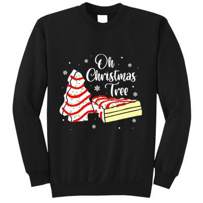 Groovy Oh Christmas Tree Cakes Debbie Becky  Sweatshirt