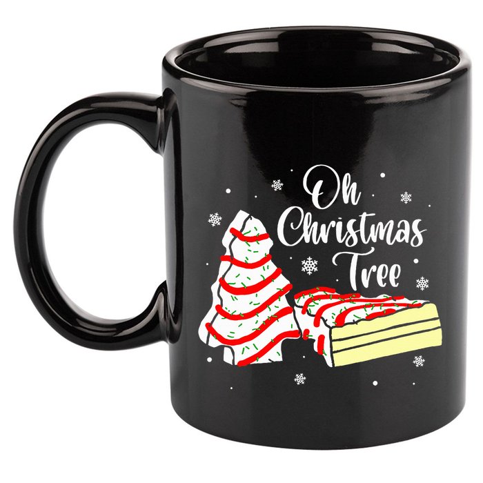 Groovy Oh Christmas Tree Cakes Debbie Becky  11oz C Handle Ceramic Mug