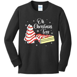 Groovy Oh Christmas Tree Cakes Debbie Becky  Kids Long Sleeve Shirt