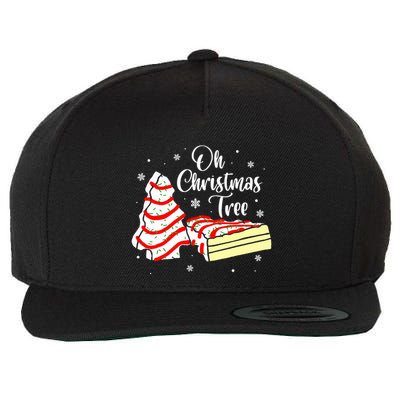 Groovy Oh Christmas Tree Cakes Debbie Becky  Wool Snapback Cap