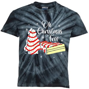 Groovy Oh Christmas Tree Cakes Debbie Becky  Kids Tie-Dye T-Shirt