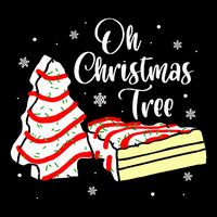 Groovy Oh Christmas Tree Cakes Debbie Becky  Zip Tote Bag