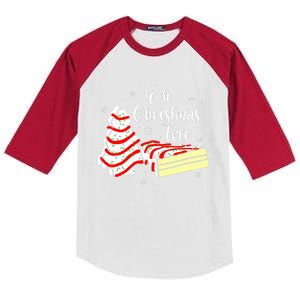 Groovy Oh Christmas Tree Cakes Debbie Becky  Kids Colorblock Raglan Jersey