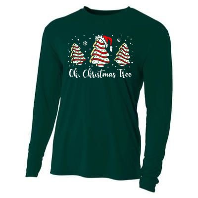 Groovy Oh Christmas Tree Cakes Debbie Becky Jen Cake Lovers Cooling Performance Long Sleeve Crew