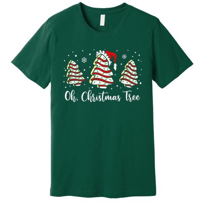 Groovy Oh Christmas Tree Cakes Debbie Becky Jen Cake Lovers Premium T-Shirt