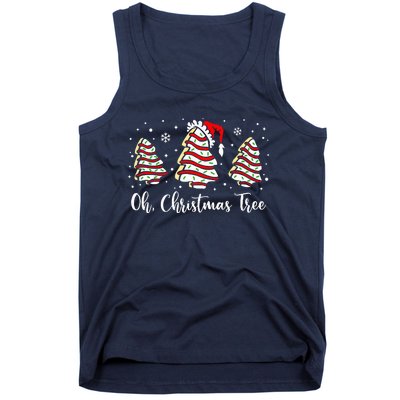 Groovy Oh Christmas Tree Cakes Debbie Becky Jen Cake Lovers Tank Top