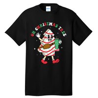 Groovy Oh Christmas Tree Cakes Debbie Becky Jen Cake Lovers Tall T-Shirt