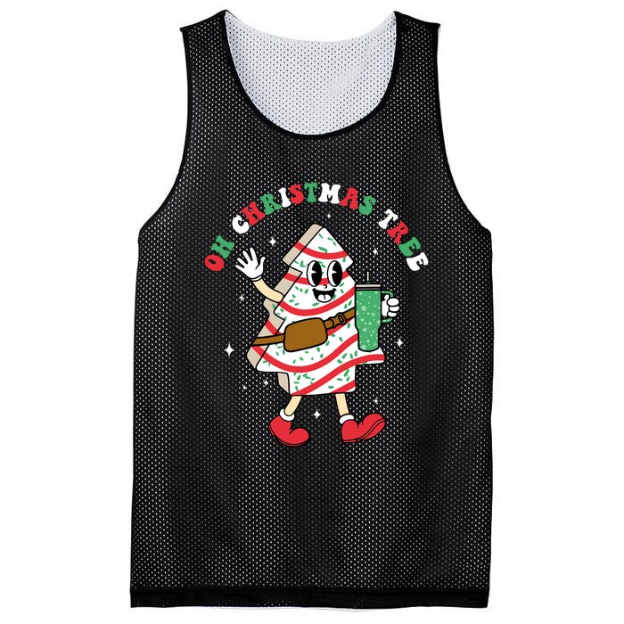 Groovy Oh Christmas Tree Cakes Debbie Becky Jen Cake Lovers Mesh Reversible Basketball Jersey Tank