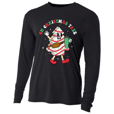 Groovy Oh Christmas Tree Cakes Debbie Becky Jen Cake Lovers Cooling Performance Long Sleeve Crew