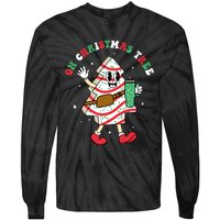 Groovy Oh Christmas Tree Cakes Debbie Becky Jen Cake Lovers Tie-Dye Long Sleeve Shirt