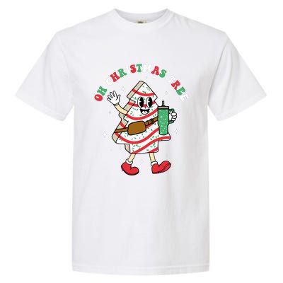 Groovy Oh Christmas Tree Cakes Debbie Becky Jen Cake Lovers Garment-Dyed Heavyweight T-Shirt