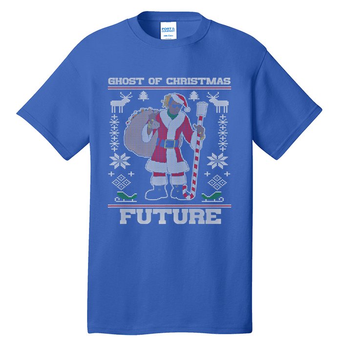 Ghost Of Christmas Future Ugly Christmas Sweater Rap Gift Tall T-Shirt