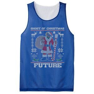 Ghost Of Christmas Future Ugly Christmas Sweater Rap Gift Mesh Reversible Basketball Jersey Tank