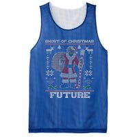 Ghost Of Christmas Future Ugly Christmas Sweater Rap Gift Mesh Reversible Basketball Jersey Tank