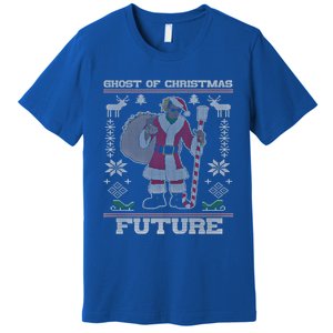 Ghost Of Christmas Future Ugly Christmas Sweater Rap Gift Premium T-Shirt