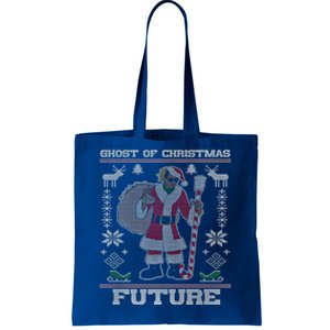 Ghost Of Christmas Future Ugly Christmas Sweater Rap Funny Gift Tote Bag