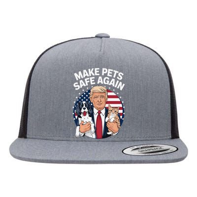 Goose Ohio Cats And Dogs 2024 Debate Make Pets Safe Again Gift Flat Bill Trucker Hat