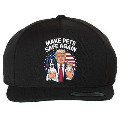 Goose Ohio Cats And Dogs 2024 Debate Make Pets Safe Again Gift Wool Snapback Cap